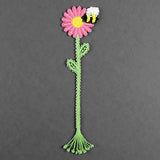 Daisy & Bumble Bee Bookmark (Battenburg Lace)