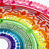 Texture and Rainbows Half Mandala