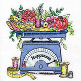 Blooms and Sewing Notions Happiness Scale