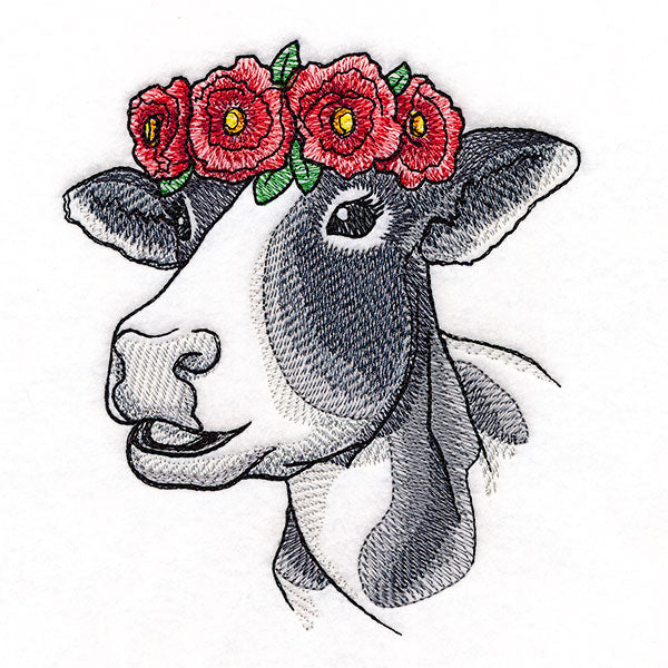 Poppies and Sunshine Cow