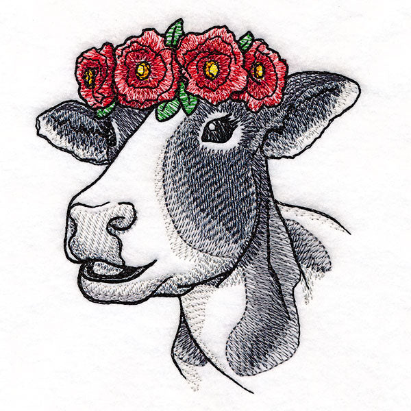 Poppies and Sunshine Cow