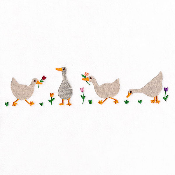 Spring is for Tulips and Geese Border