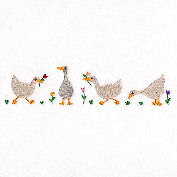 Spring is for Tulips and Geese Border