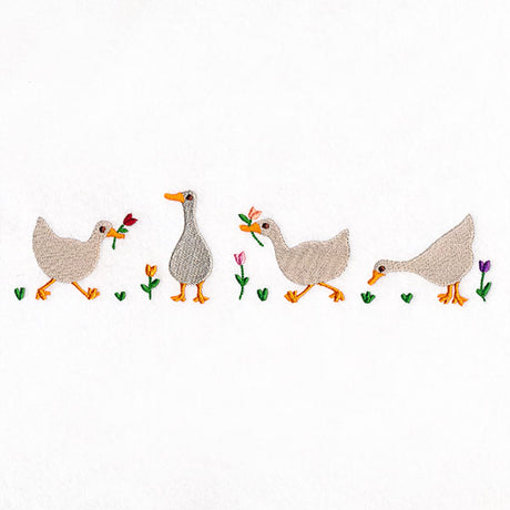 Spring is for Tulips and Geese Border