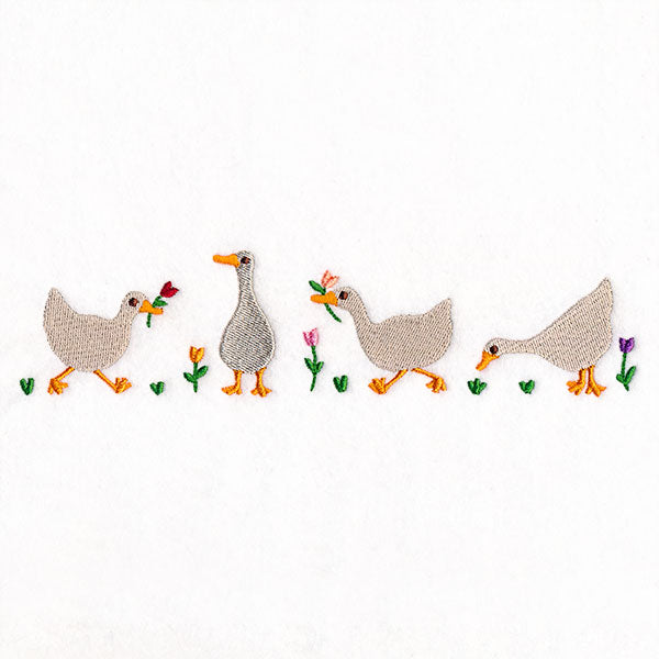 Spring is for Tulips and Geese Border