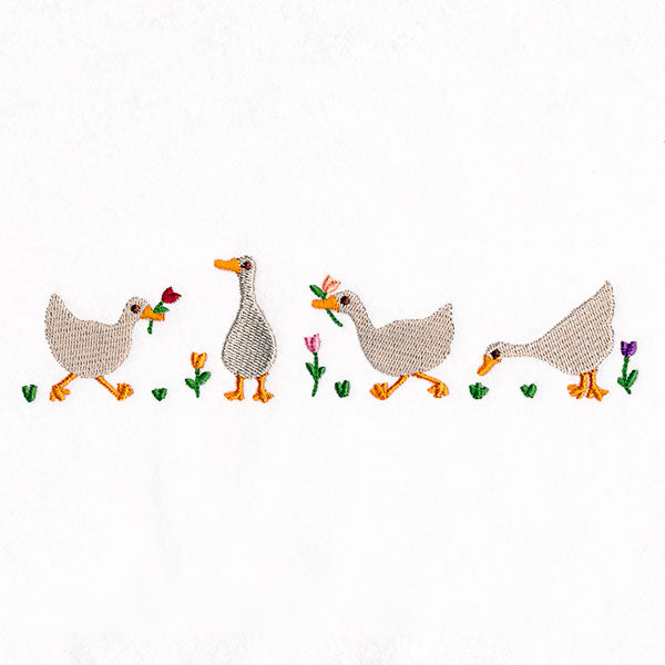 Spring is for Tulips and Geese Border