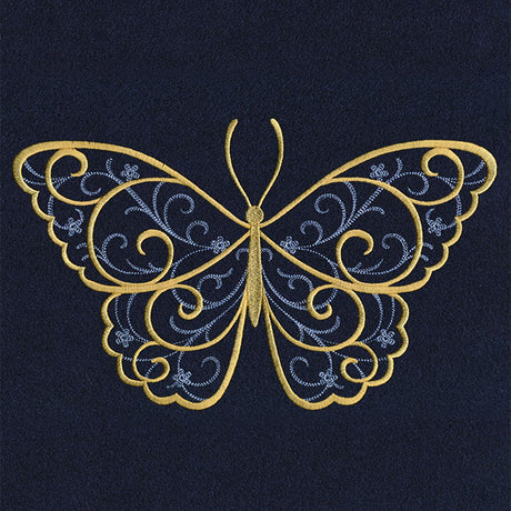 Elegance and Swirls Butterfly