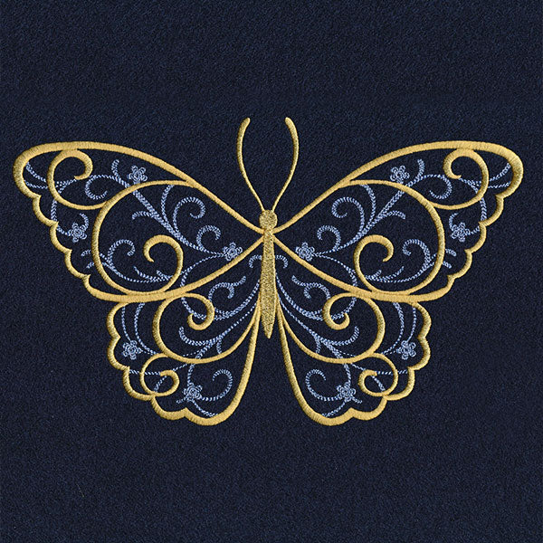 Elegance and Swirls Butterfly