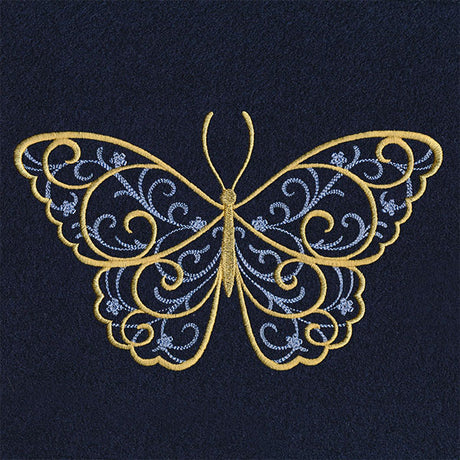 Elegance and Swirls Butterfly
