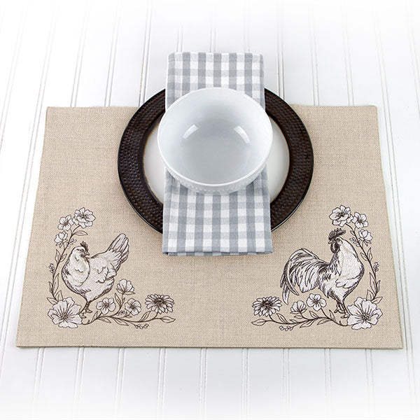 In Your Corner of the Country Hen Etching