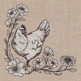 In Your Corner of the Country Hen Etching