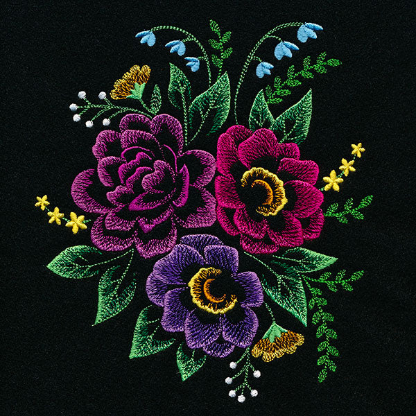 Blooming At Midnight Flower Bouquet