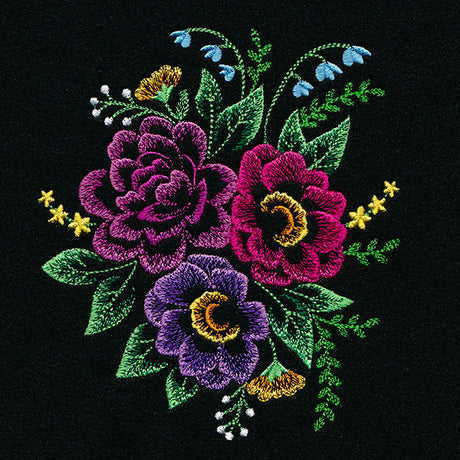 Blooming At Midnight Flower Bouquet