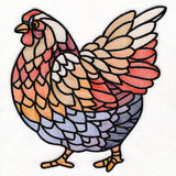 A Touch of Modern Stained Glass Chicken