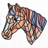 A Touch of Modern Stained Glass Horse
