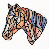 A Touch of Modern Stained Glass Horse