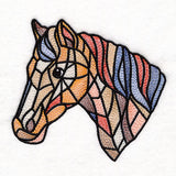 A Touch of Modern Stained Glass Horse