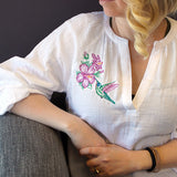 Contours of Beauty Hummingbird & Hibiscus