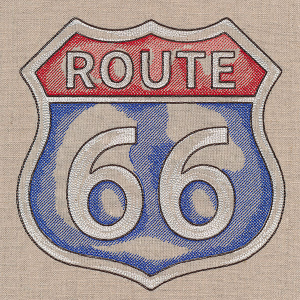 Rustic Americana Route 66 Sign