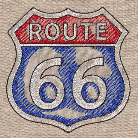 Rustic Americana Route 66 Sign