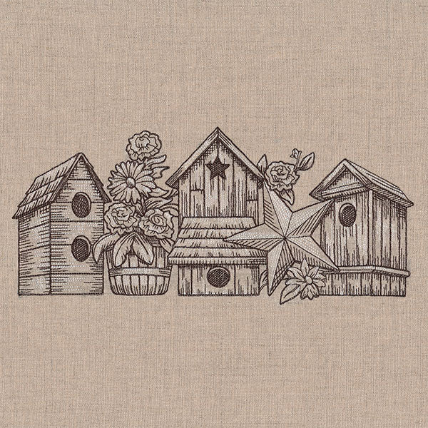 Rustic Dreams Birdhouse Etching