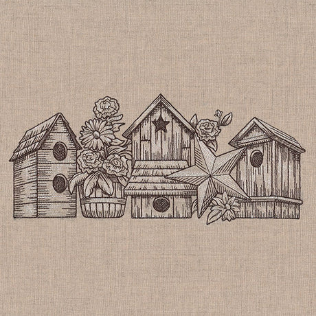 Rustic Dreams Birdhouse Etching