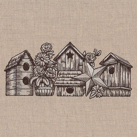 Rustic Dreams Birdhouse Etching
