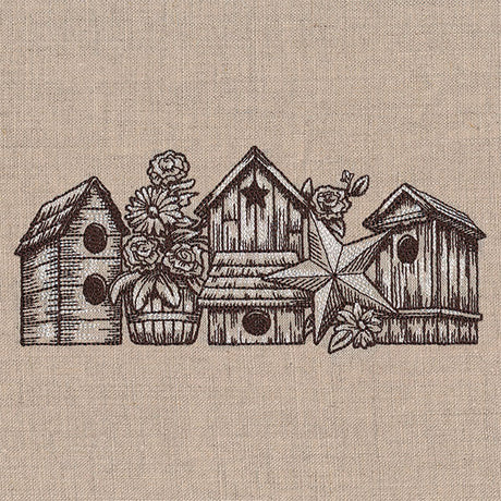 Rustic Dreams Birdhouse Etching
