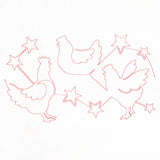 Americana Stars & Chickens (Edge-to-Edge Quilting)