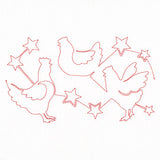 Americana Stars & Chickens (Edge-to-Edge Quilting)