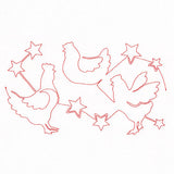 Americana Stars & Chickens (Edge-to-Edge Quilting)