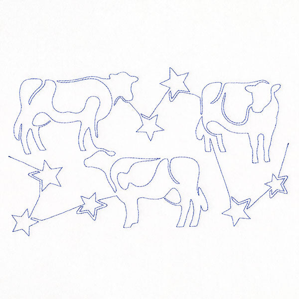 Americana Cows & Stars (Edge-to-Edge Quilting)