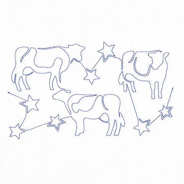 Americana Cows & Stars (Edge-to-Edge Quilting)
