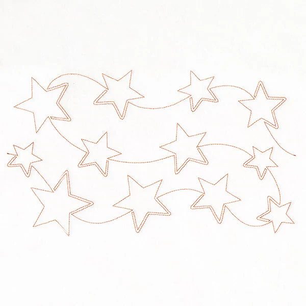 Americana Stars (Edge-to-Edge Quilting)