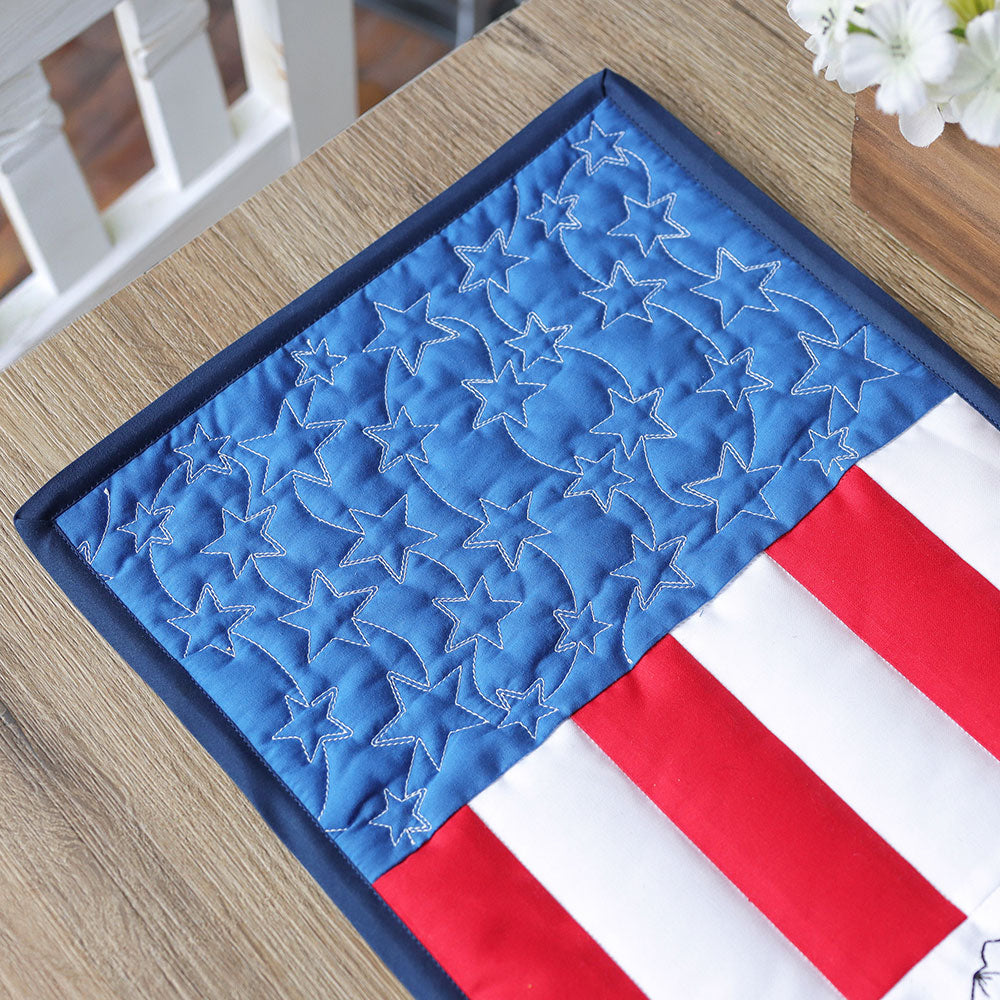 Americana Stars (Edge-to-Edge Quilting)