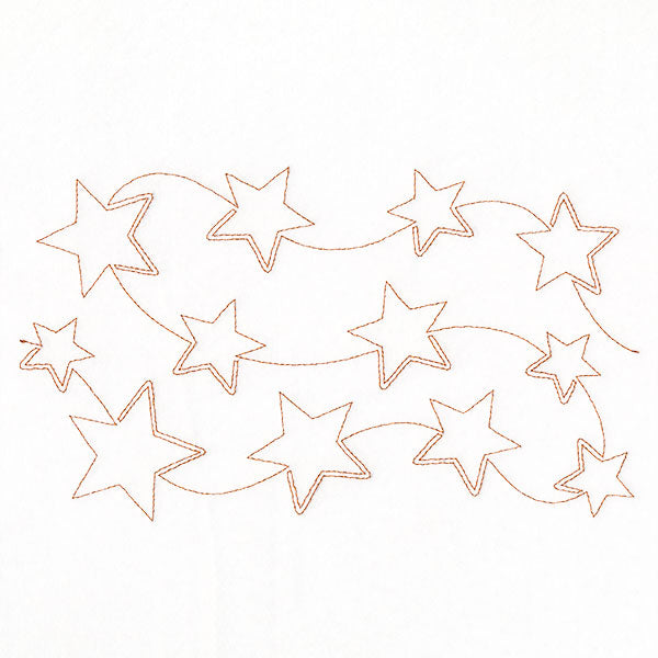 Americana Stars (Edge-to-Edge Quilting)