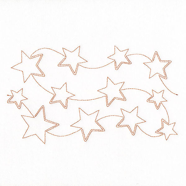 Americana Stars (Edge-to-Edge Quilting)