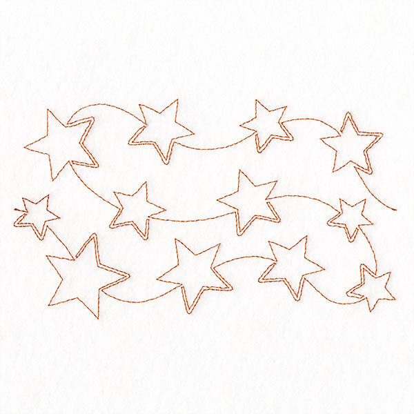 Americana Stars (Edge-to-Edge Quilting)