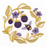 Gilded Beauty Blackberries & Honeybee Circle