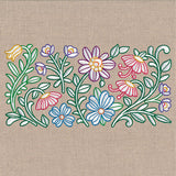 Blooming in Spring Flowers Border