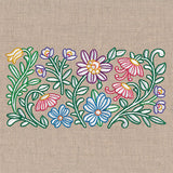 Blooming in Spring Flowers Border