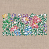 Blooming in Spring Flowers Border