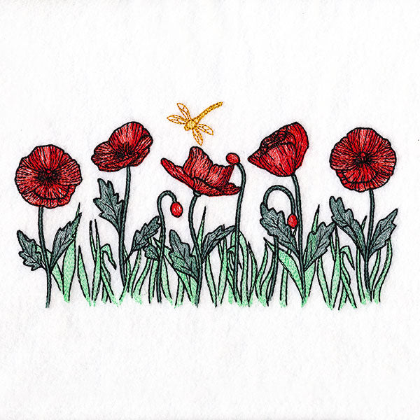 Sunshine and Poppies Border