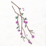 Spring Flower Blossoms and Branches Spray