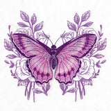 Wondrous Butterfly and Roses