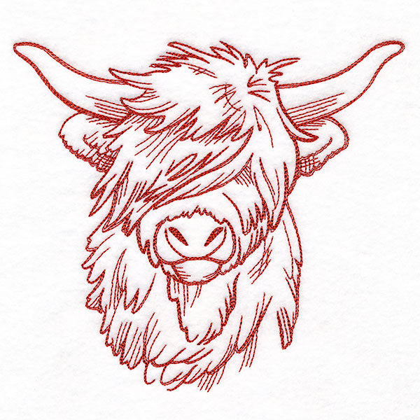 Ready to Roam Highland Cow Etching