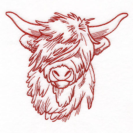 Ready to Roam Highland Cow Etching
