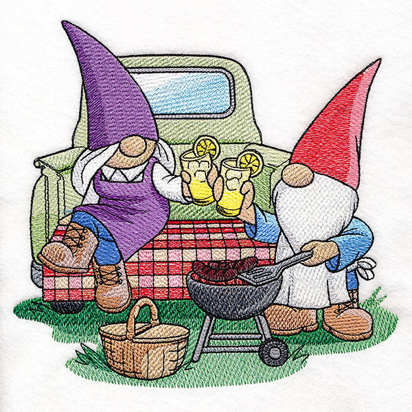 Summer Tailgate Retro Truck Gnomes