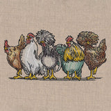 Just My Cluck Chickens Border