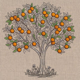 Ready for Harvest Orange Tree Etching